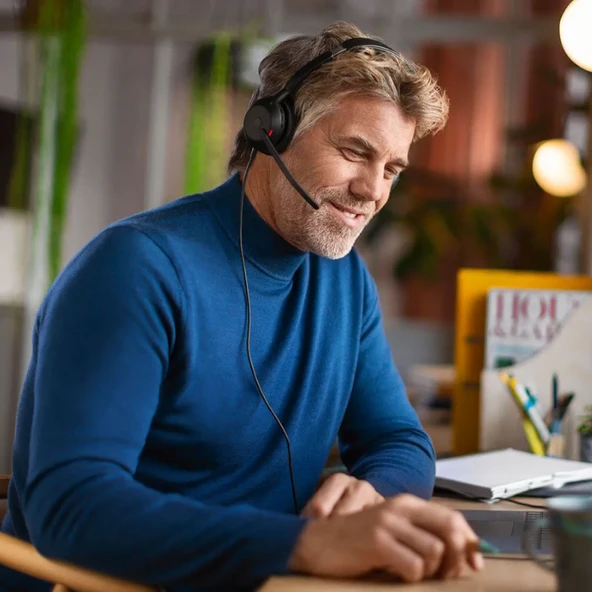 Jabra Evolve2 50 Duo Usb Ms Kablolu Kulak Üstü Kulaklık - 6