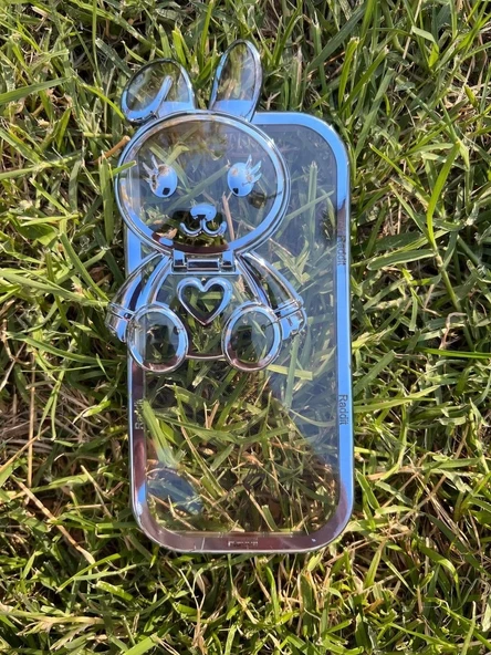 İphone 11 Stantlı Rabbit Silikon Telefon Kılıfı - 4