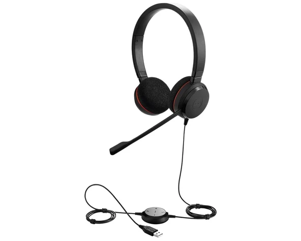Jabra Evolve 20 Duo USB NC Mikrofonlu Kulak Üstü Kulaklık - 2