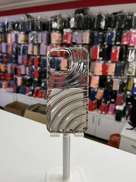İphone 11 Ripples Krom Detaylı Darbeye Dayanıklı Silikon Kılıf ürün görseli