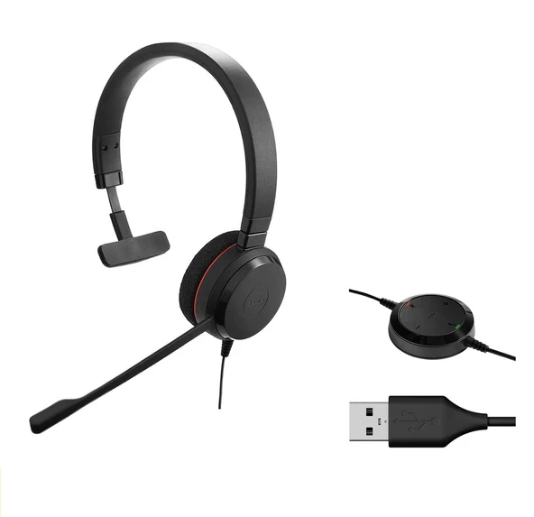Jabra Evolve 20 Mono USB NC MS Kulak Üstü Kulaklık (Jabra Türkiye Garantili) - 4