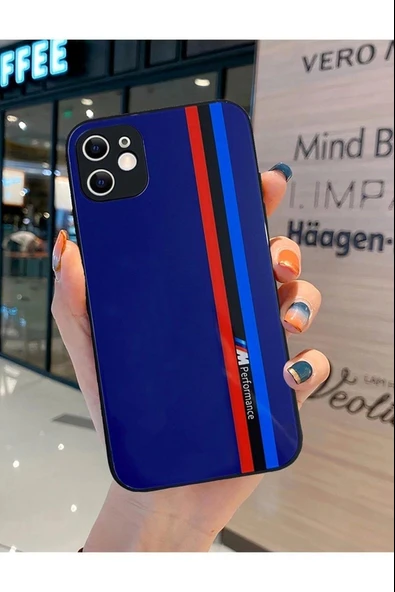 İphone 14 Plus M Performance Tasarımlı Cam Telefon Kılıfı - 1