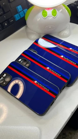 İphone 14 Plus M Performance Tasarımlı Cam Telefon Kılıfı - 5