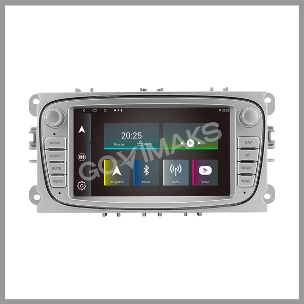 GOVİMAKS FORD CONNECT-MONDEO-FOCUS OVAL GRİ 4 GB RAM 64 GB HAFIZA ANDROID MULTIMEDIA TEYP - 8