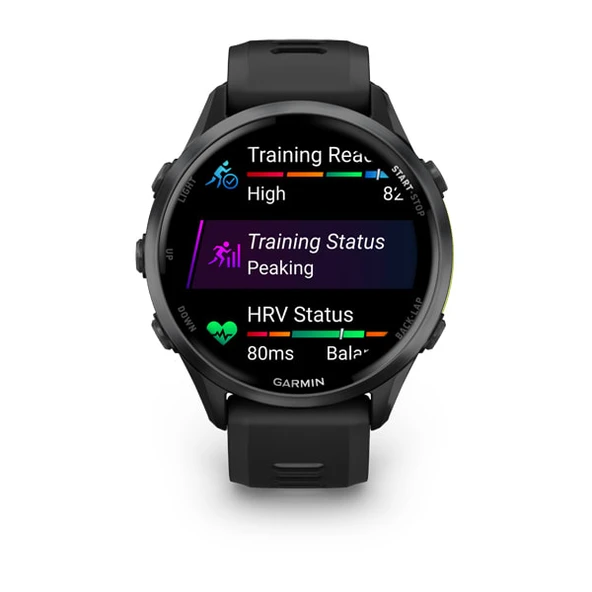 Garmin Forerunner 970 Karbon Gri DLC Titanyum Siyah | Gri - 6