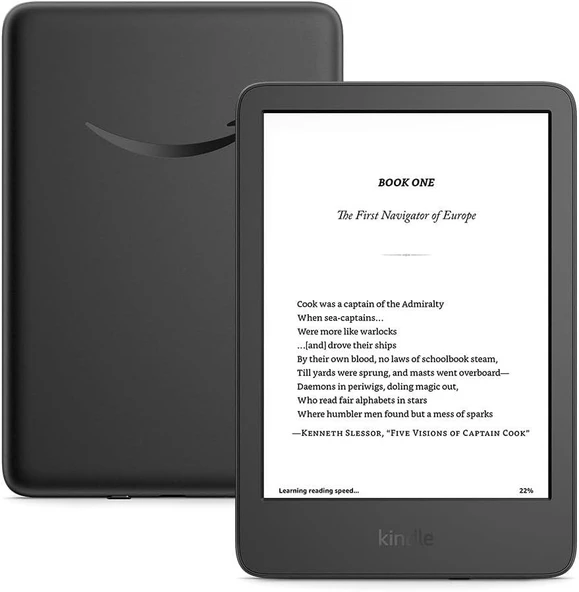 Amazon Kindle Touch 16GB (2024) 11. Nesil 6" Siyah / Reklamsız E Kitap Okuyucu
