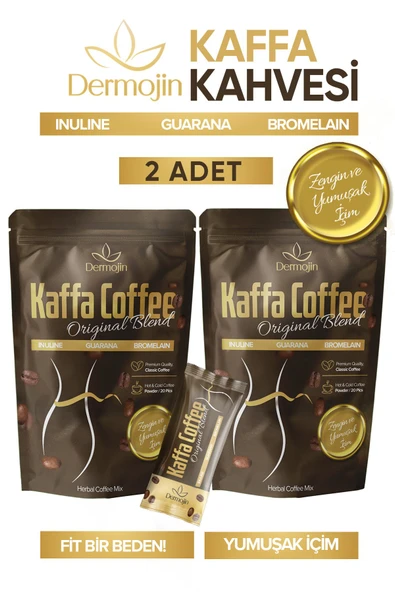 DERMOJİN 2 Adet - Kaffa Detoks Kahvesi ( Inulın , Bromelaın ,guarana )