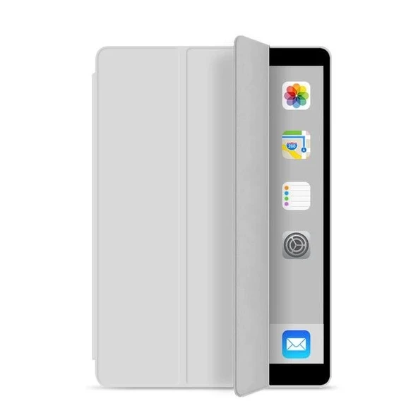 İpad Pro 12,9 İnç Uyumlu Kılıf Katlanır Kalem Bölmeli Standlı Uyku Modlu Akıllı Kapak - 2