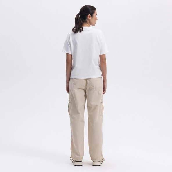 Ellesse Oversıze Kadın Kırık Beyaz Tişört EF389-OF - 3