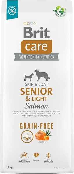 Brit Care Senior Light Somonlu Patatesli Tahılsız Yaşlı Köpek Maması 12 Kg