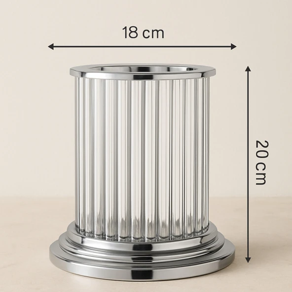 Lustran Gümüş Mumluk - 4