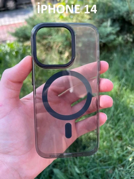 İphone 14 Hybrid Magsafe Animasyonlu Sararmaz Kılıf - Resim 5