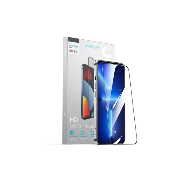 Joyroom İphone 15 HD Full Kaplayan Premium Ekran Koruyucu Cam - 2