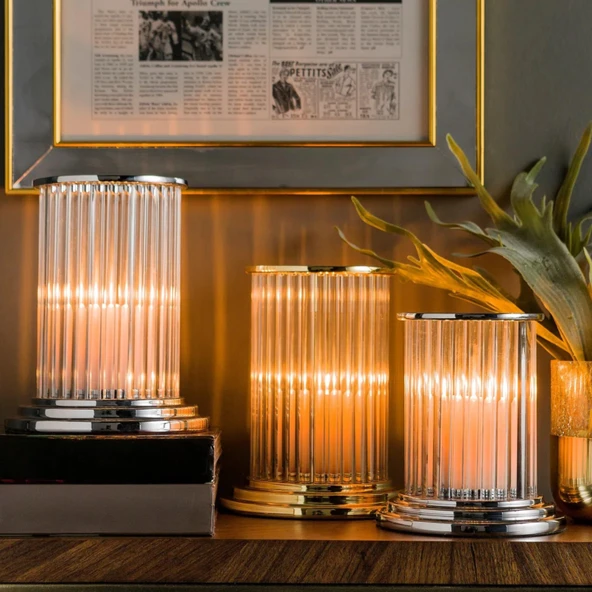 Lustran Gümüş Mumluk - 3