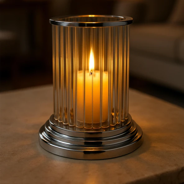 Lustran Gümüş Mumluk - 2