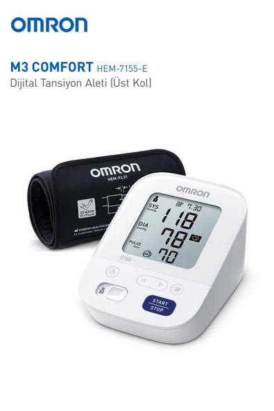 Omron M3 Comfort HEM-7155-E Intellisense Koldan Dijital Tansiyon Aleti - 3