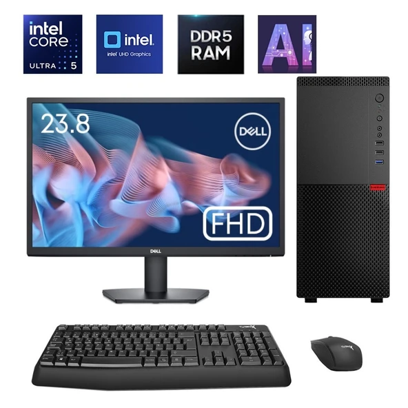 Turbox Intel Core Ultra 5 225 32GB DDR5 Ram 1TB NVMe Yapay Zekalı 23.8 inç FHD Ofis Hazır Sistem - 3