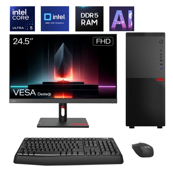 Turbox Intel Core Ultra 5 225 32GB DDR5 Ram 512GB NVMe Yapay Zekalı 24.5 inç FHD Ofis Hazır Sistem - 4