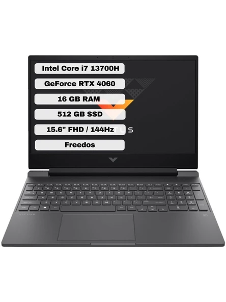 HP Victus 15-FA1055NT 8U846EA i7-13700H 16 GB 512 GB SSD RTX4060 15.6" Full HD Gaming Laptop