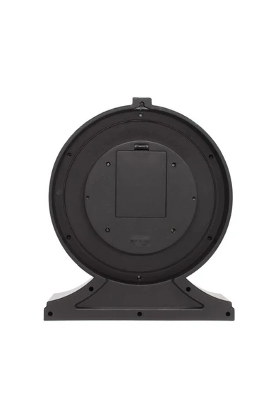 Efe Mark Premium Serisi Modern Kadranlı Döner Çarklı 32x28 CM Ev ve Ofis Masa ve Duvar Saati Roma Rakamlı Harita Baskılı Gri (İçi Simli ) - Resim 5