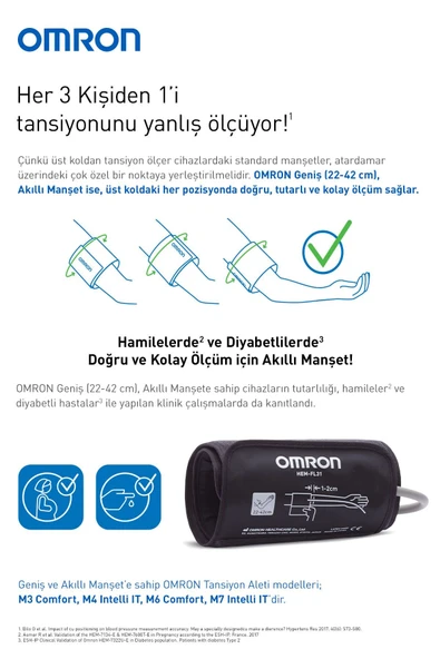 Omron M3 Comfort HEM-7155-E Intellisense Koldan Dijital Tansiyon Aleti - 7