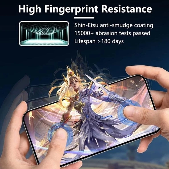 Joyroom İphone 16 Pro Max Uyumlu Gerçek Corning Gorilla Glass Cam Ekran Koruyucu - 5