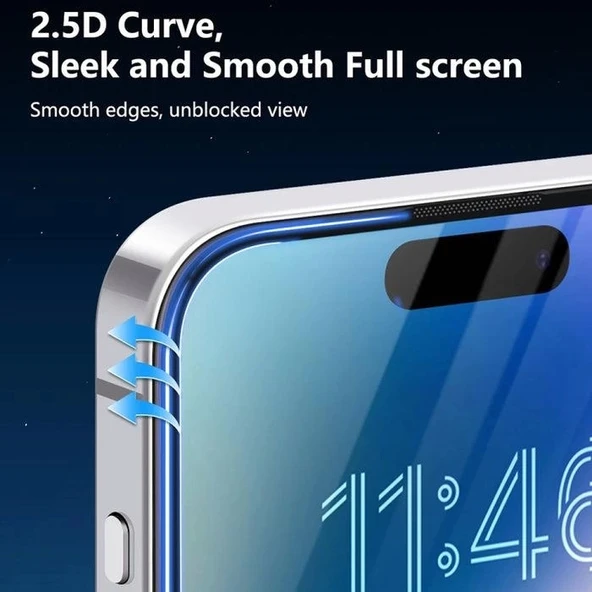 Joyroom İphone 16 Pro Max Uyumlu Gerçek Corning Gorilla Glass Cam Ekran Koruyucu - 3