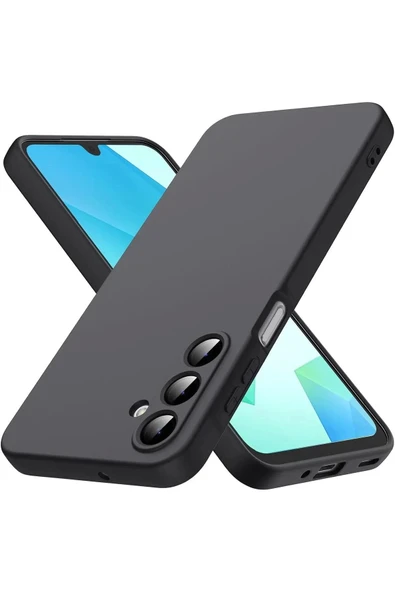 Samsung Galaxy A36 Kılıf Kamera Korumalı Esnek Mat Renkli Standart Siyah Silikon Kapak - 5