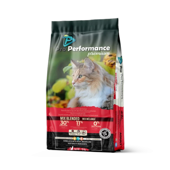 Pro Performance Mix Blended Yetişkin Kedi Maması 15 kg