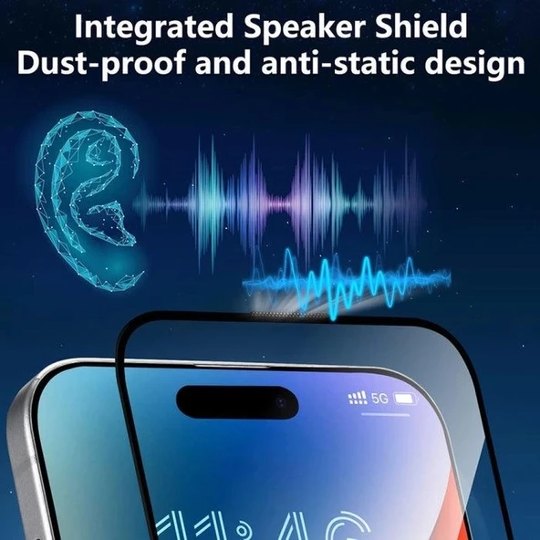 Joyroom İphone 16 Pro Max Uyumlu Gerçek Corning Gorilla Glass Cam Ekran Koruyucu - 4