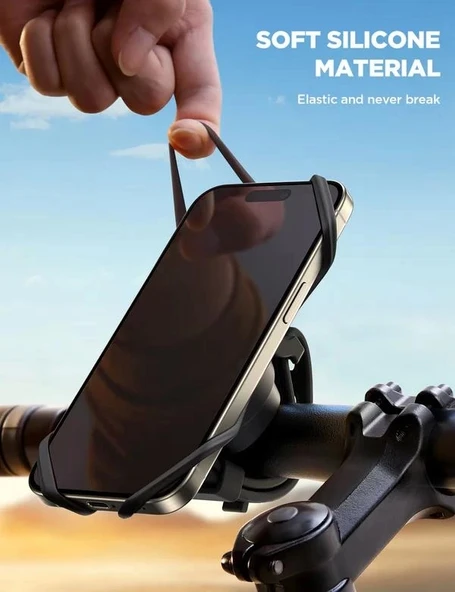 Joyroom ZS382 Silikon Bisiklet Ve Motosiklet Uyumlu Telefon Tutucu - 4