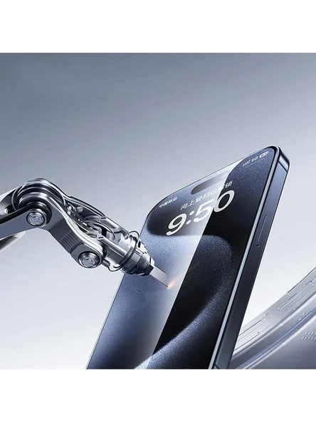 iPhone 16 (6.1) Hd Kırılmaz Cam Tam Kaplayan Ekran Koruyucu - Resim 4