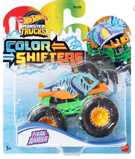 HW MONSTER TRUCKS COLOR SHIFTERS PIRAN AHHH HGX06 HVH85