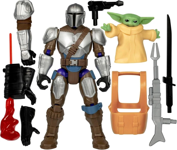 STAR WARS MIXMASHERS THE MANDALORIAN & GROGU F9481 G0300 - Resim 3