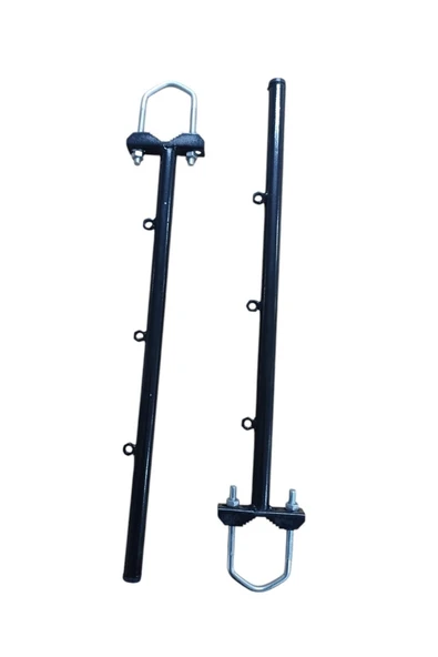 Balkon Kurutmalığı Metal Çamaşır Askılığı Siyah Küpeşte - 2