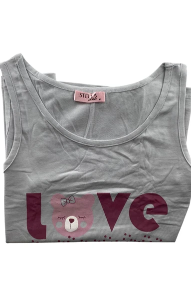 Kadın Puantiye Desenli Kalın Askılı Şortlu Pijama Takım - 5640 - STLLA PNK - 2