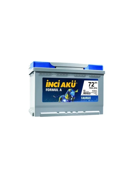 İnci 12 V 72 Ah Amper 700 Formul A Taurus Akü (2025)