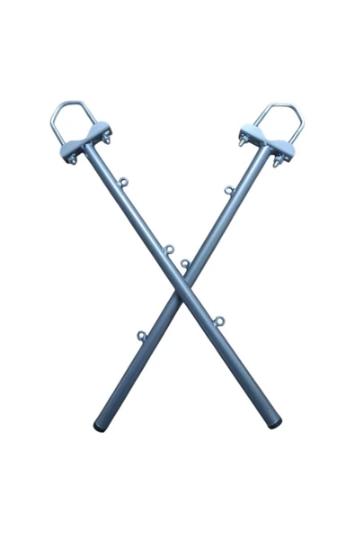 Balkon Kurutmalığı Metal Çamaşır Askılığı Gri Küpeşte - 3