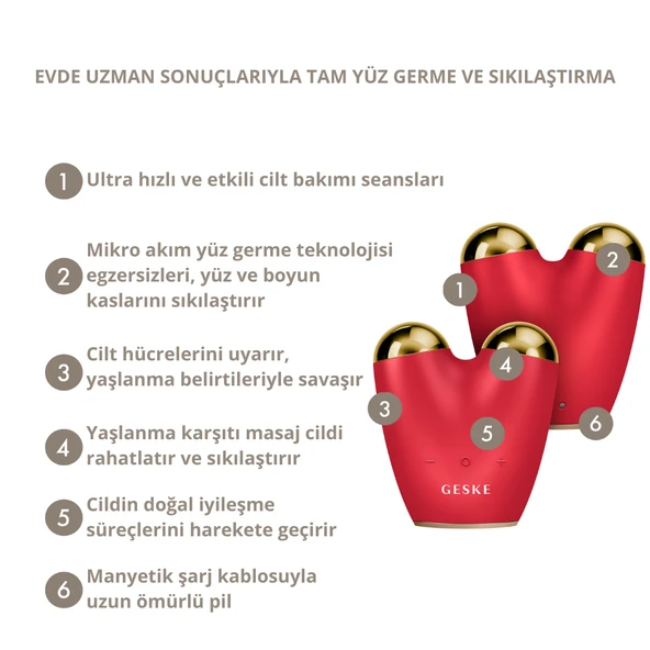 Titreşimli Mikro Akım, Yaşlanma Karşıtı Yüz ve Vücut Sıkılaştırma Cihazı MicroCurrent Face Lifter - Resim 2