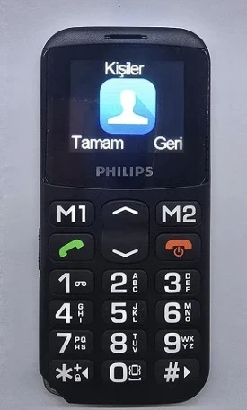 Philips E168 Büyük Tuşlu Cep Telefonu İthalatçı Garantili