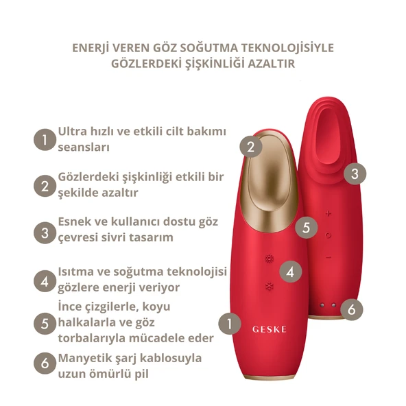 Titreşimli Soğutma ve Isıtma Sağlayan Akıllı Göz Çevresi Masaj Cihazı  Warm & Cool Eye Energizer - 2
