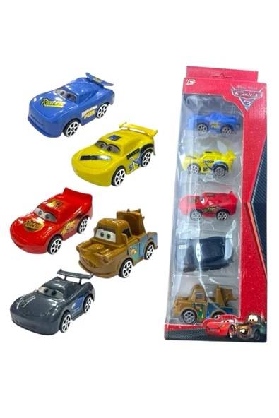 Oyuncak Cars Arabalar 5 Adet Araç Seti Plastik Araba Seti