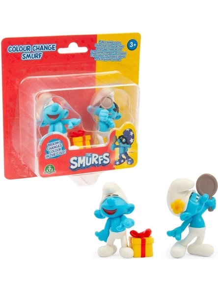 Şirinler Şakacı Şirin ve Bilgin Şirin Renk Değiştiren 2li Figür Paketi PUF34000 ürün görseli