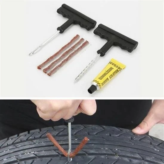 6 Parça Araba Motosiklet Otomobil Bisiklet Lastik Tamir Kiti Araç Bakım Seti - 2