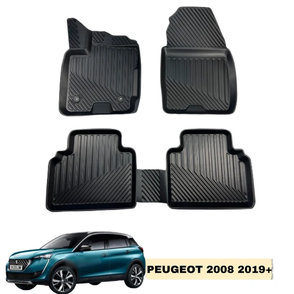 Peugeot 2008 - 2019 + 3D Havuzlu Oto Paspas