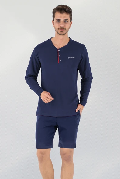 DoReMi 3 Parça Erkek Soft Doğal Pamuk Pijama Takımı - 5