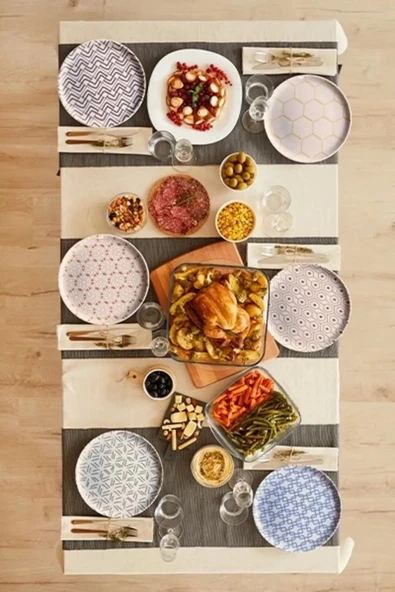 Porland Tamina 6 Kişilik Pasta Takımı 20cm - 2