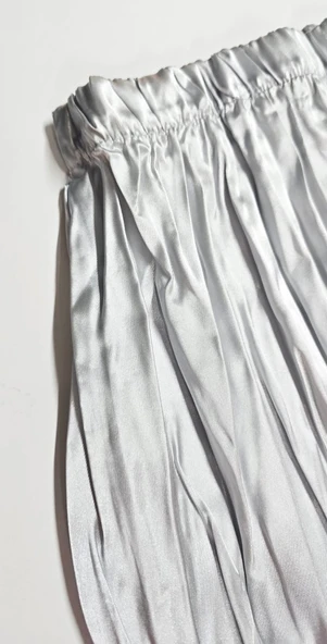 Saten Pileli Kız Çocuk Etek - 6