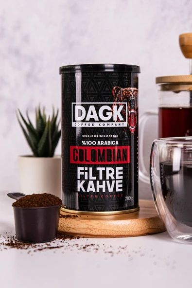 DAGK 200 GR COLOMBIAN %100 ARABICA FLİTRE KAHVE  TNK
