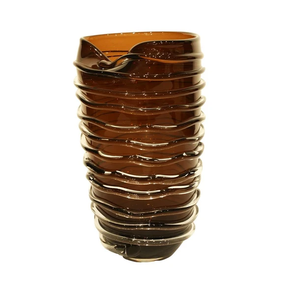 Lucky Art Cam Halkalı Brown By Vazo 22x22x36cm ürün görseli